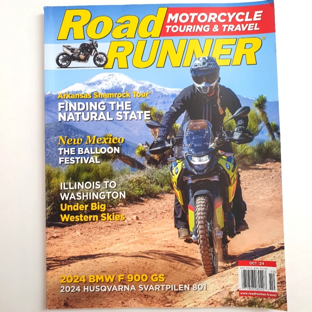 Road Runner Magazine October 2024 Motorcycle Touring Travel 2024 BMW F 900 GS